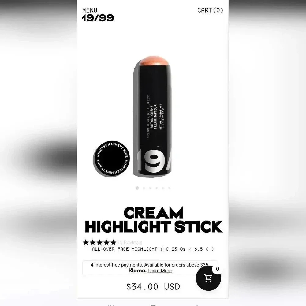NEW SEALED 19/99 Cream Highlight Stick in MIELE